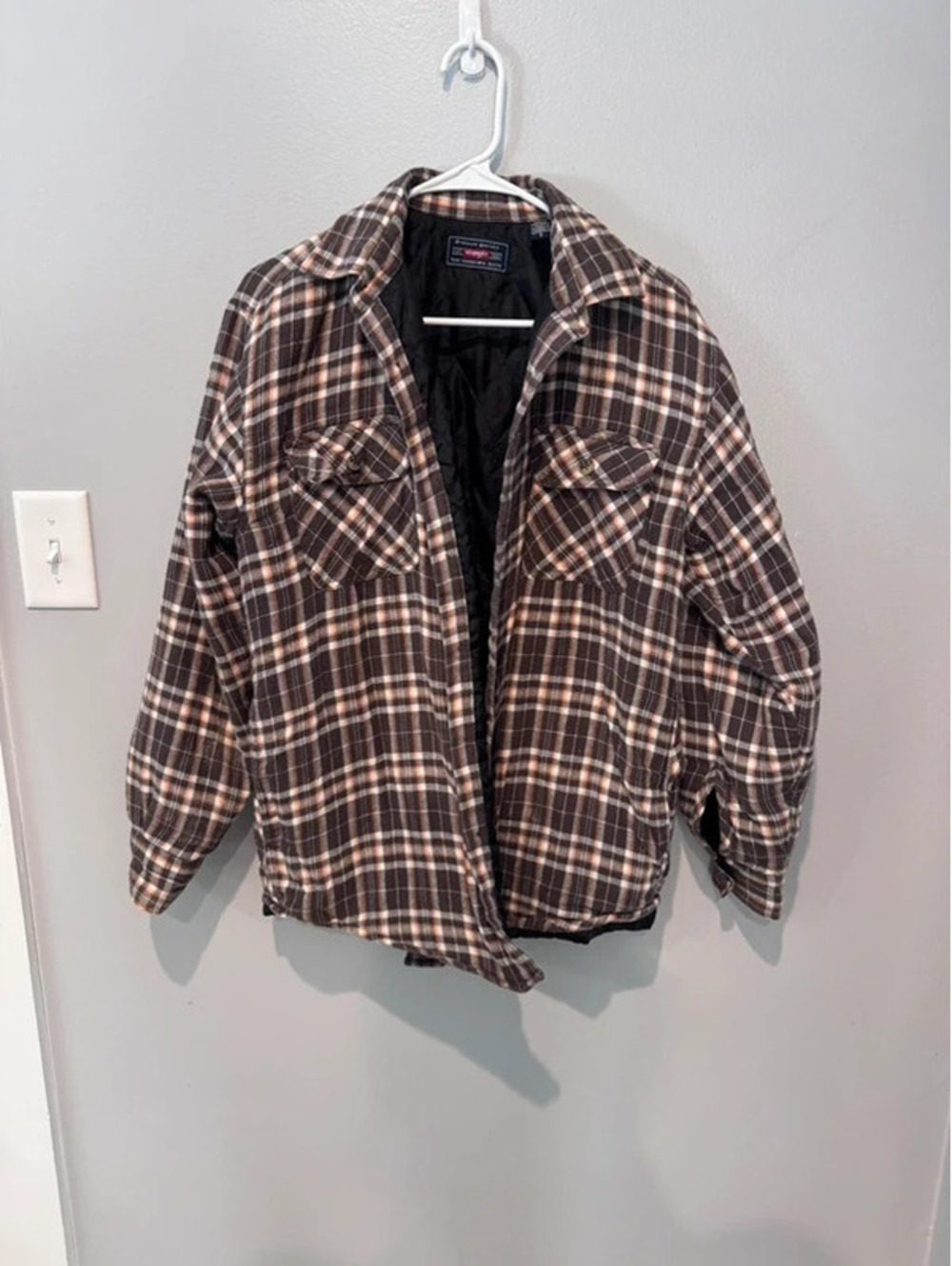 Wrangler fleece, quilted lined jacket. Men’s Small